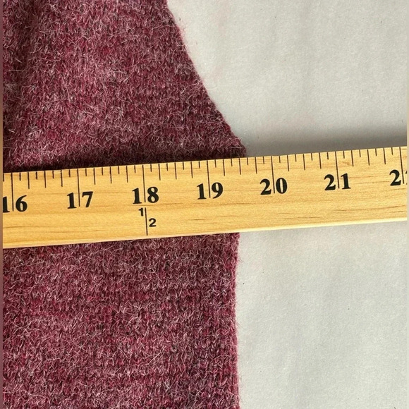 Soft Surroundings Marled Red Solange Belted Longline Sweater Vest Size L - Picture 10 of 11